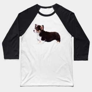 Corgi Tri Color Puppy Dog Baseball T-Shirt